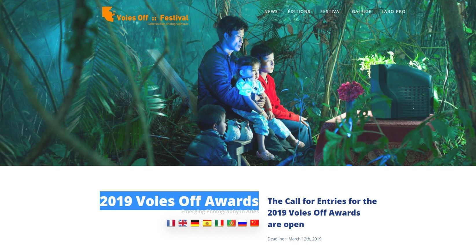 Foto 2019 Voies Off Awards Foto 2019 Voies Off Awards - Imagem 0