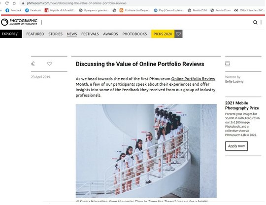 Discutindo o valor de uma leitura de Portfólio Online PHMuseum